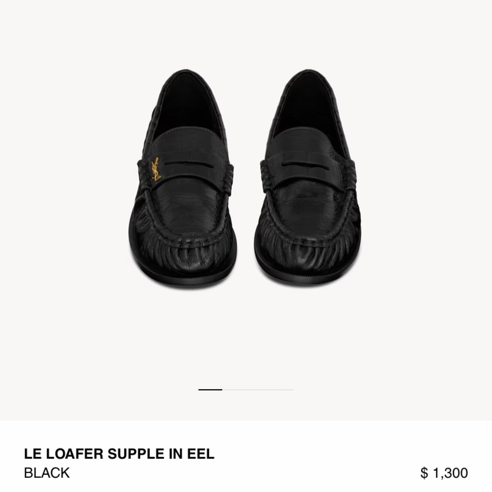 YSL LE LOAFER SUPPLE IN EEL
BLACK EU 36